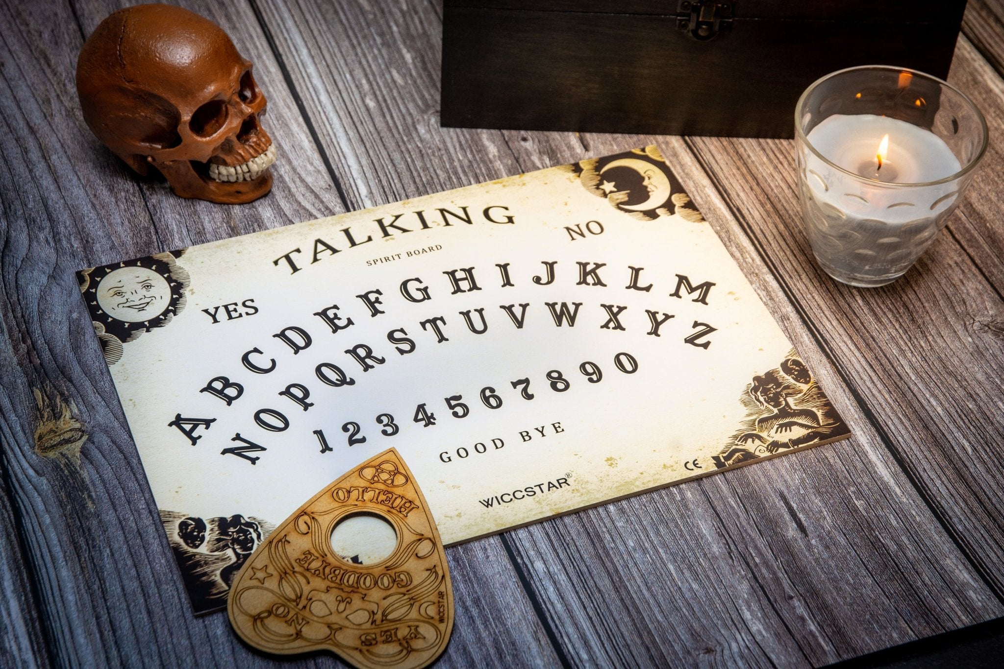 Ouija Board With Engraved Planchette - WICCSTAR