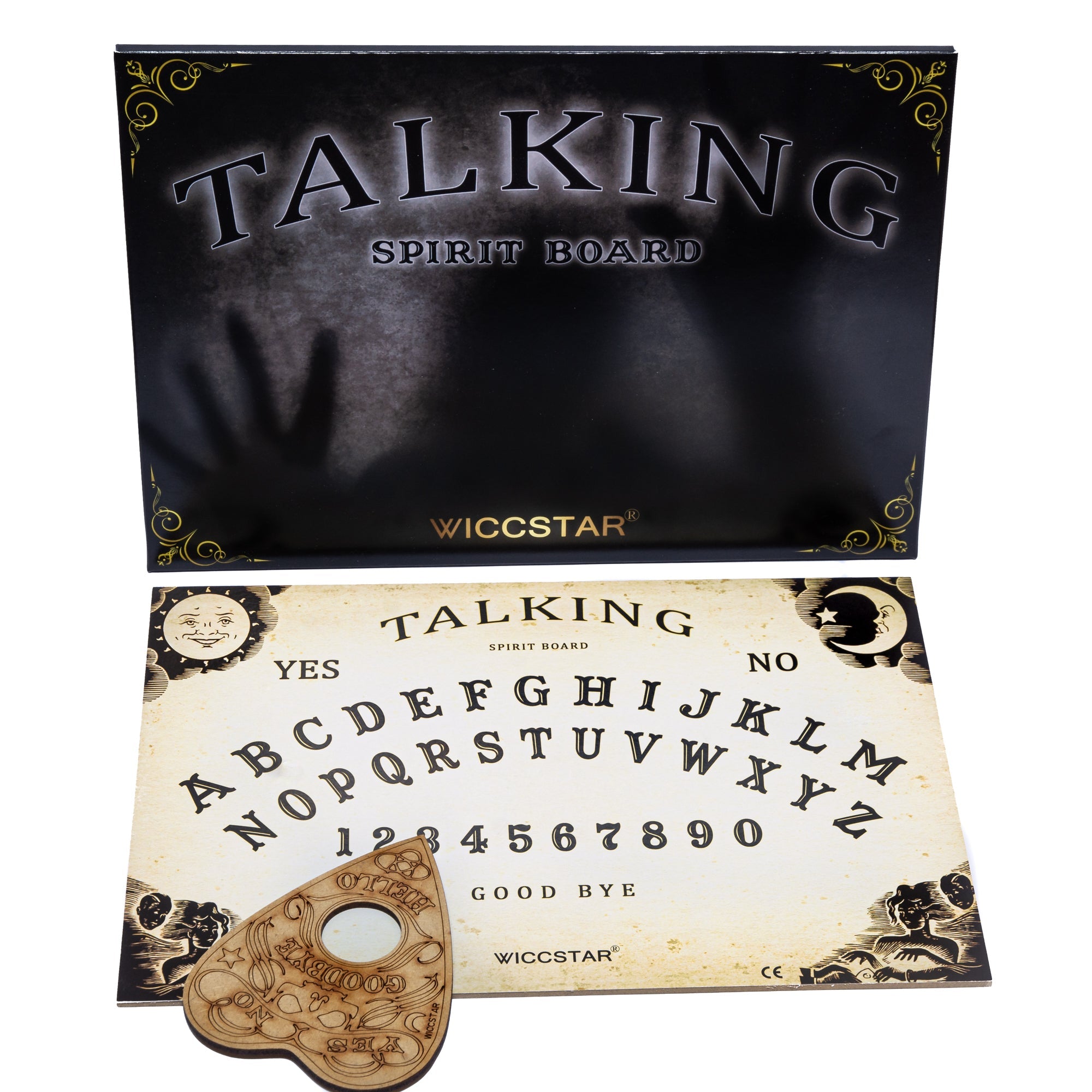 Ouija Board With Engraved Planchette - WICCSTAR