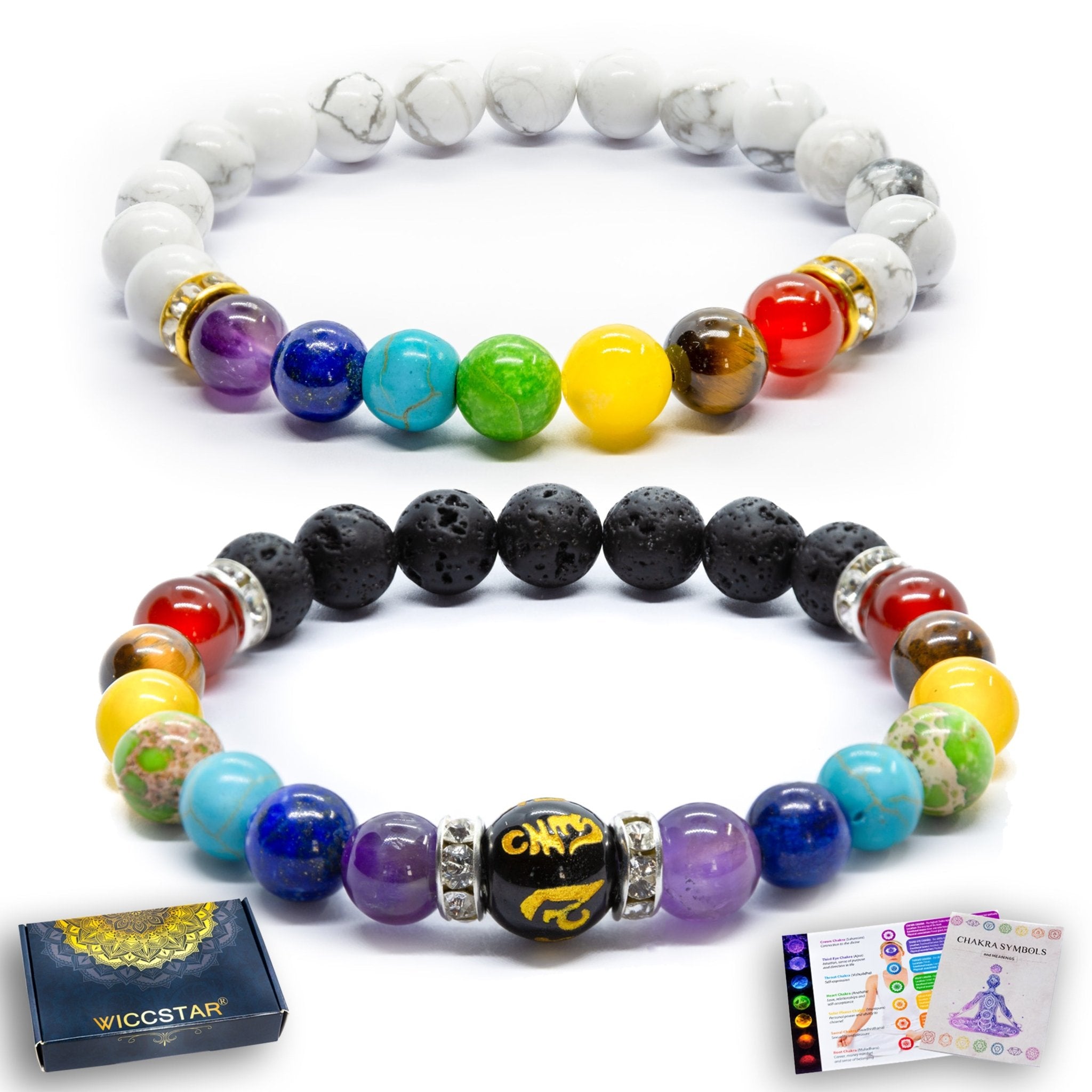 2pcs Chakra Bracelets - WICCSTAR