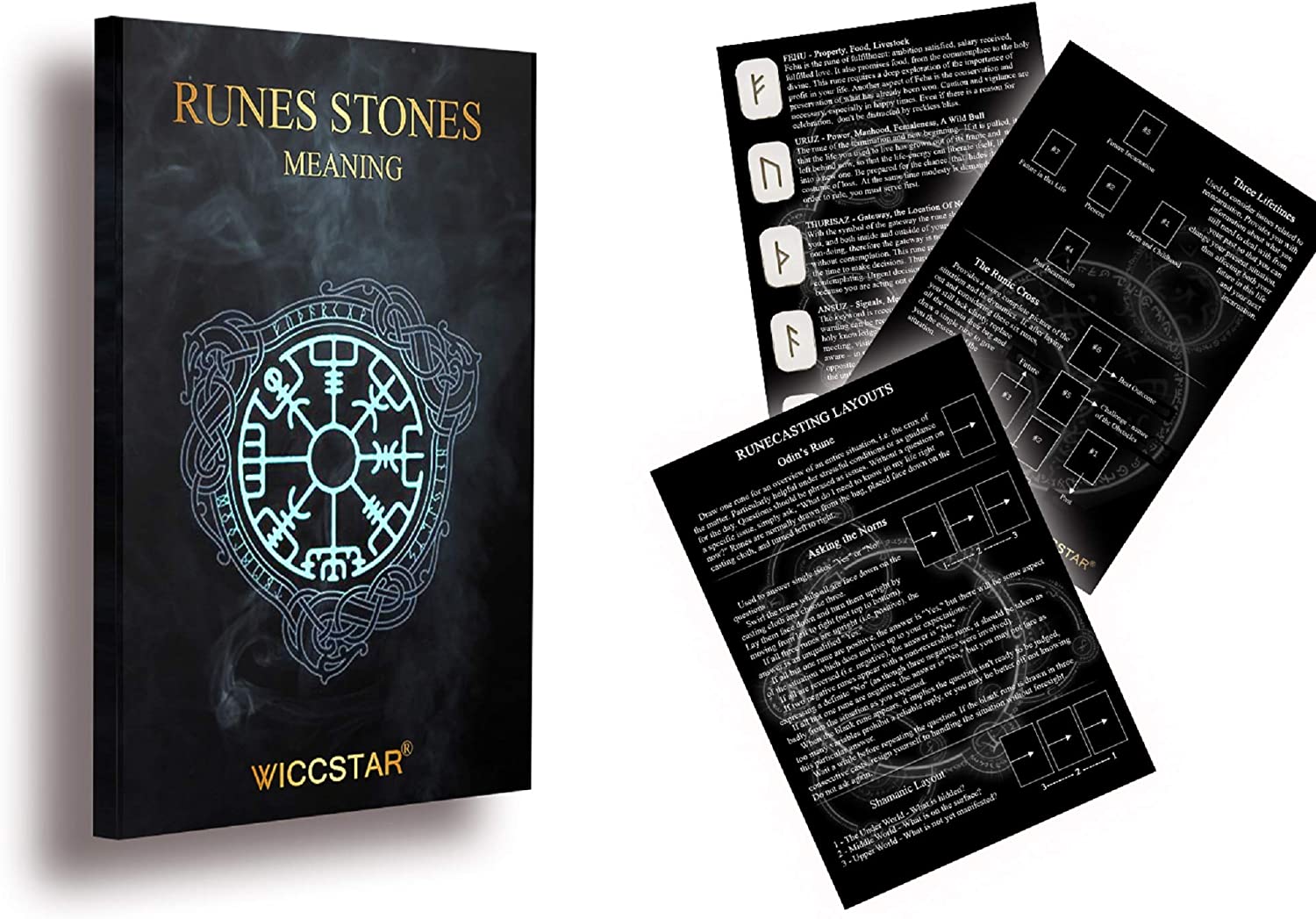 Engraved Magic Rune Stones - WICCSTAR